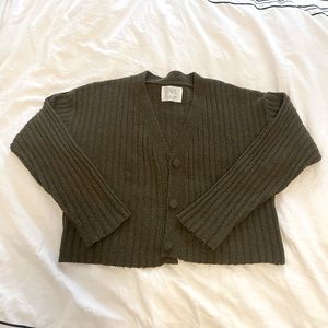 Girls Zara button carriage green